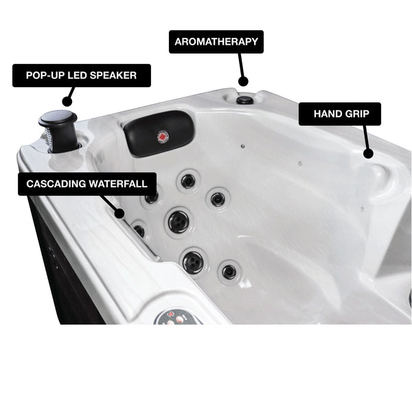 Yukon 2-Person 16-Jet Plug & Play Hot Tub