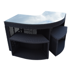 Corner Bar Set - Square Surround Furniture
