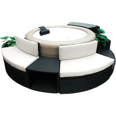 Love Seat - Round Spa Surround Furniture